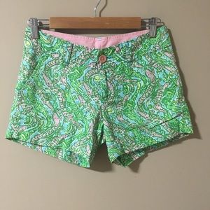 Lilly Pulitzer Alligator Print Callahan Shorts